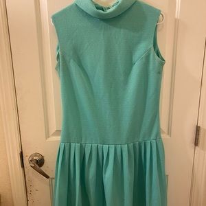 Vintage Teal 1960s Mod Scooter Dress